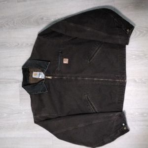 Carhartt J97 DKB Brown Blanket Lined Jacket Size 2XL